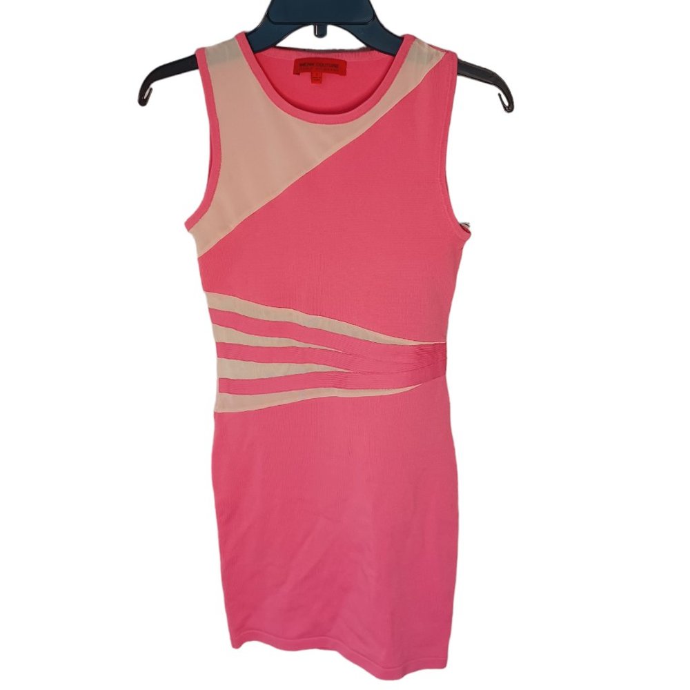WOW Couture Pink Bodycon Dress Size Small NWT